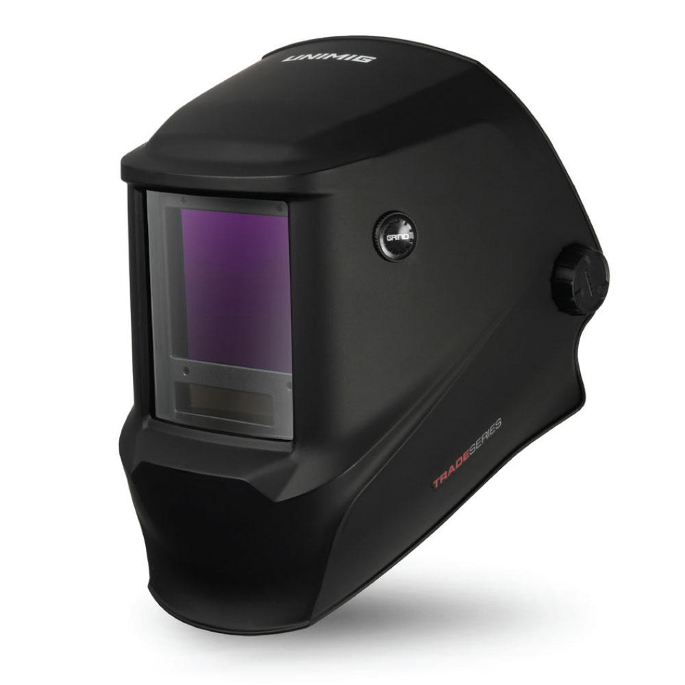 UNIMIG TRADE BLACK ‚Äì AUTO DARKENING WELDING HELMET, RWX8000 REPLACEMENT U21020