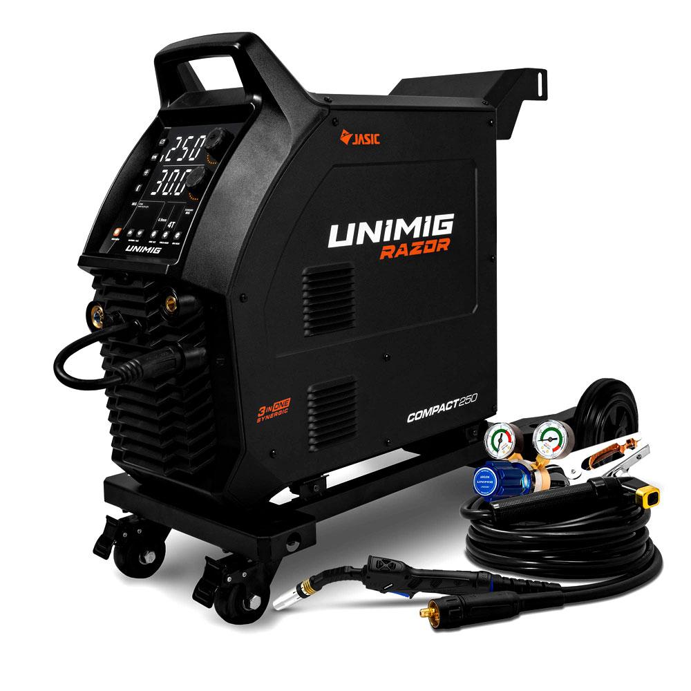 UNIMIG U11010K 240V RAZOR COMPACT 3-IN-1 MULTI 250 MIG/TIG/STICK WELDER