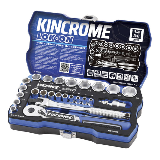 KINCROME LOKON SET 1/4 & 3/8 26 PCE METRIC