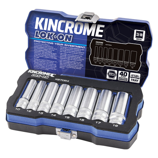 KINCROME SOCKET SET LOK-ON 8PIECE