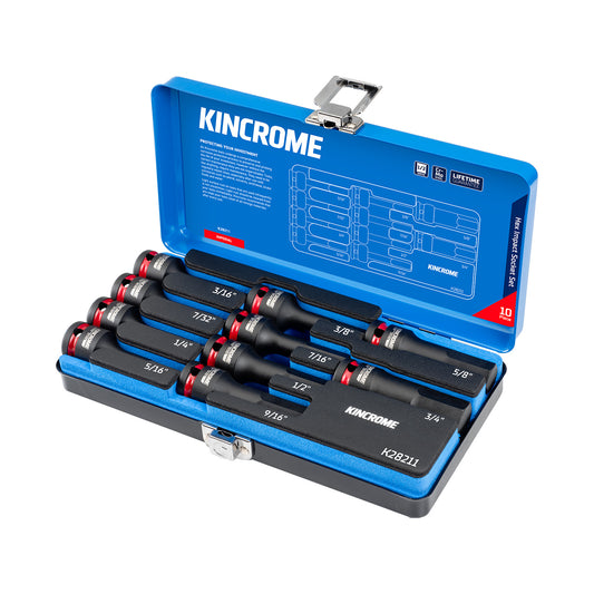 KINCROME IMPACT HEX SOCKET SET 1/2" 10P