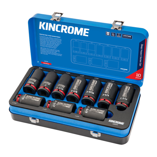 KINCROME IMPACT DEEP SOCKET SET 3/4DR 10