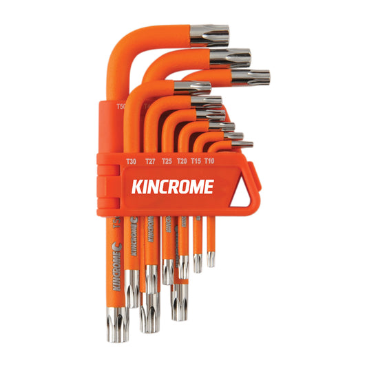 KINCROME TORX TAMPERPROOF 9PCE KEY WRENCH SET SHORT