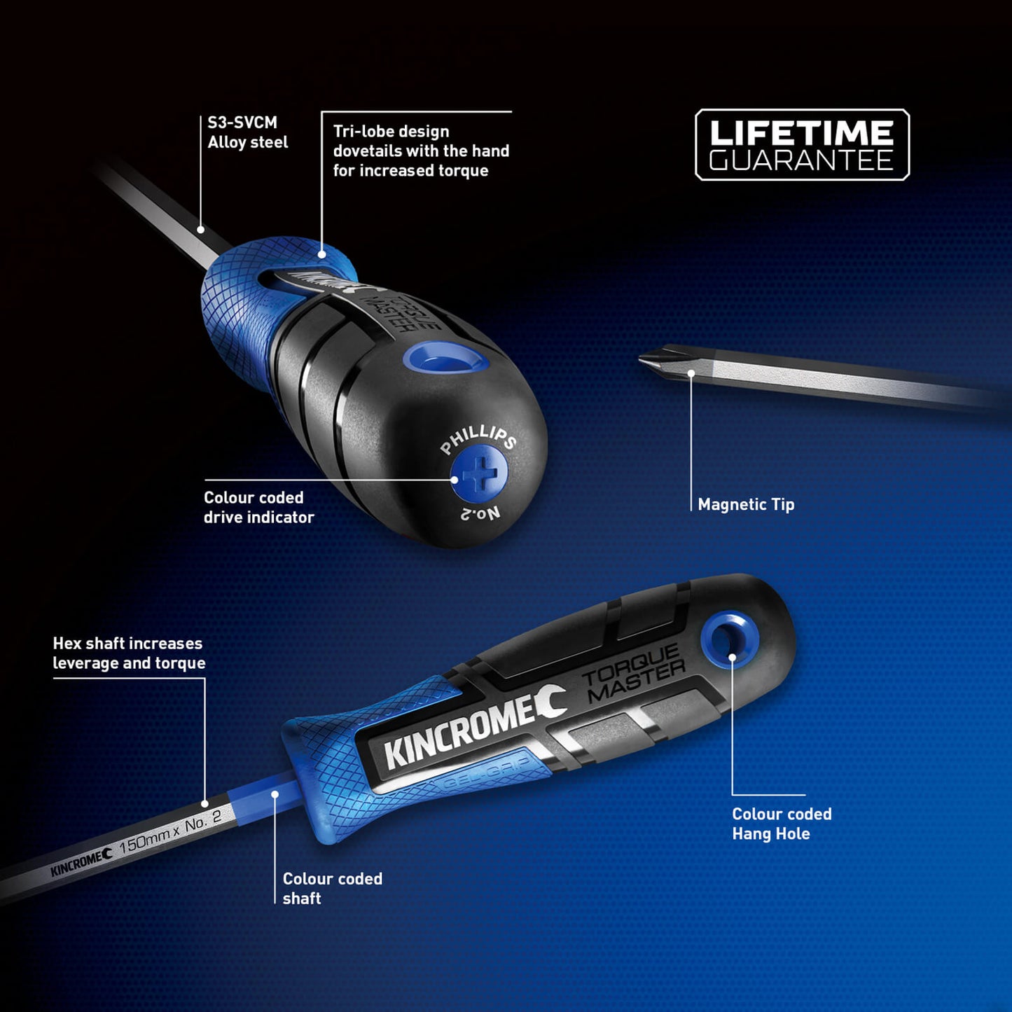 KINCROME TorqueMaster® TORX® Screwdriver T8 x 75m