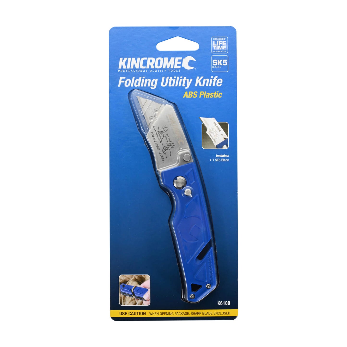 KINCROME PLASTIC FOLDING UTILITY KNIFE